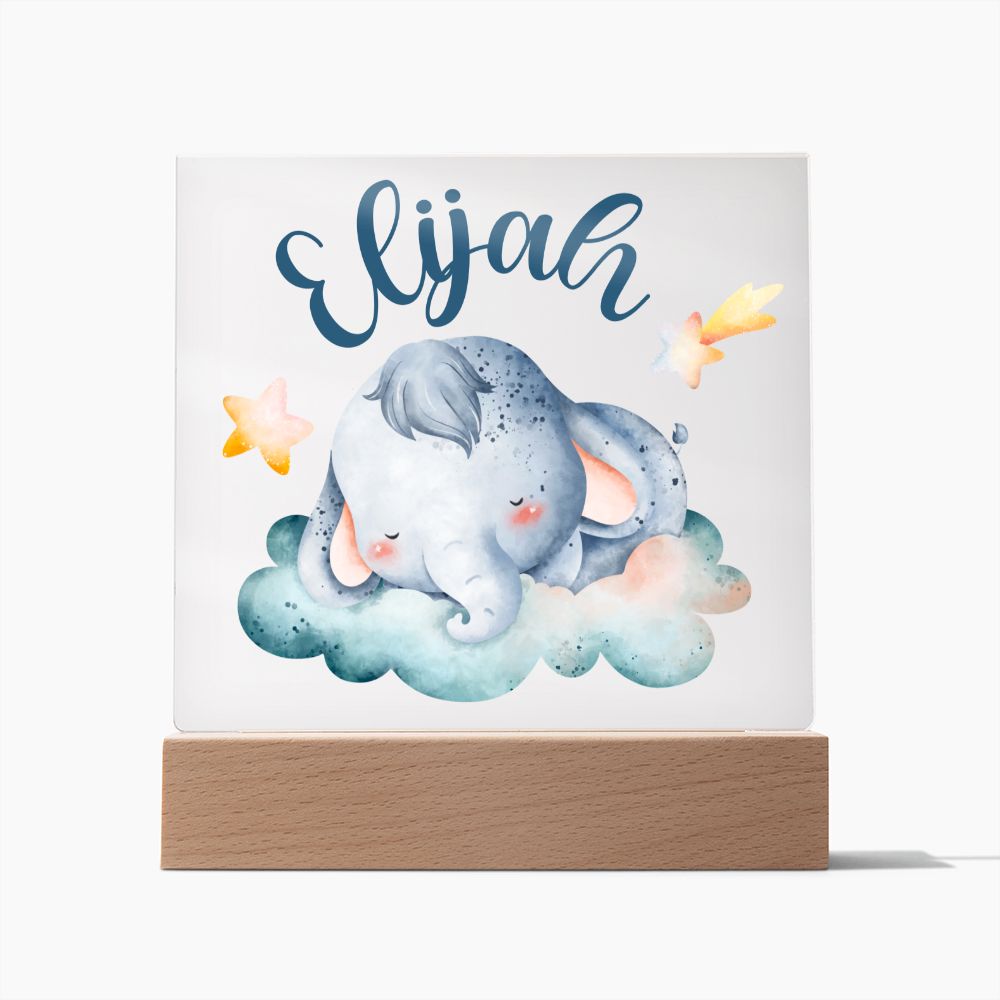 Nachtlicht Personalisiert Mit Namen - Acrylic Square Plaque
