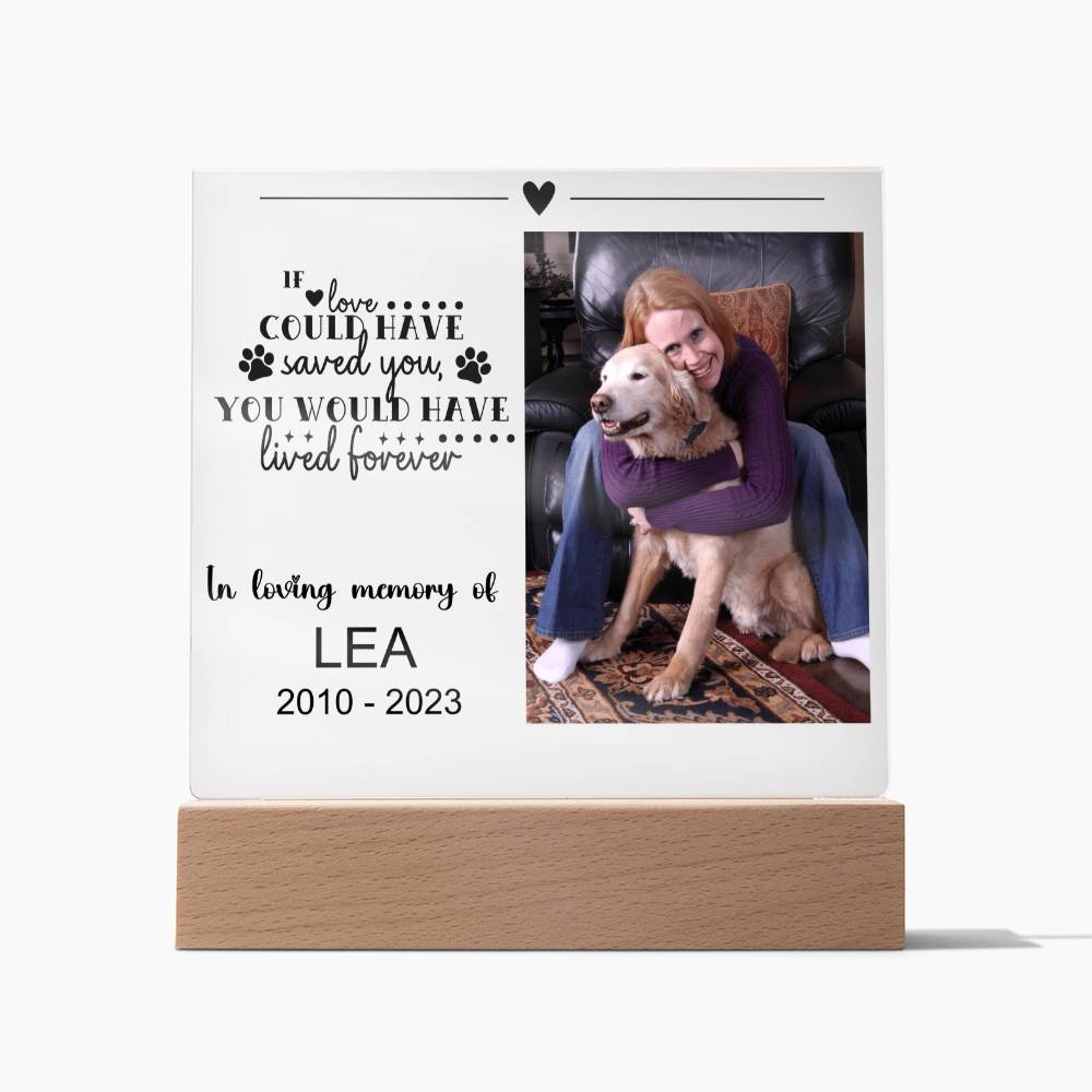 Dog Memorial Plaque LEA