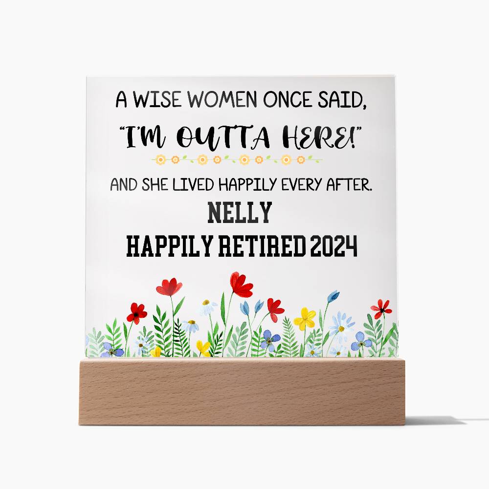 Personalized Retirement Plaque 7