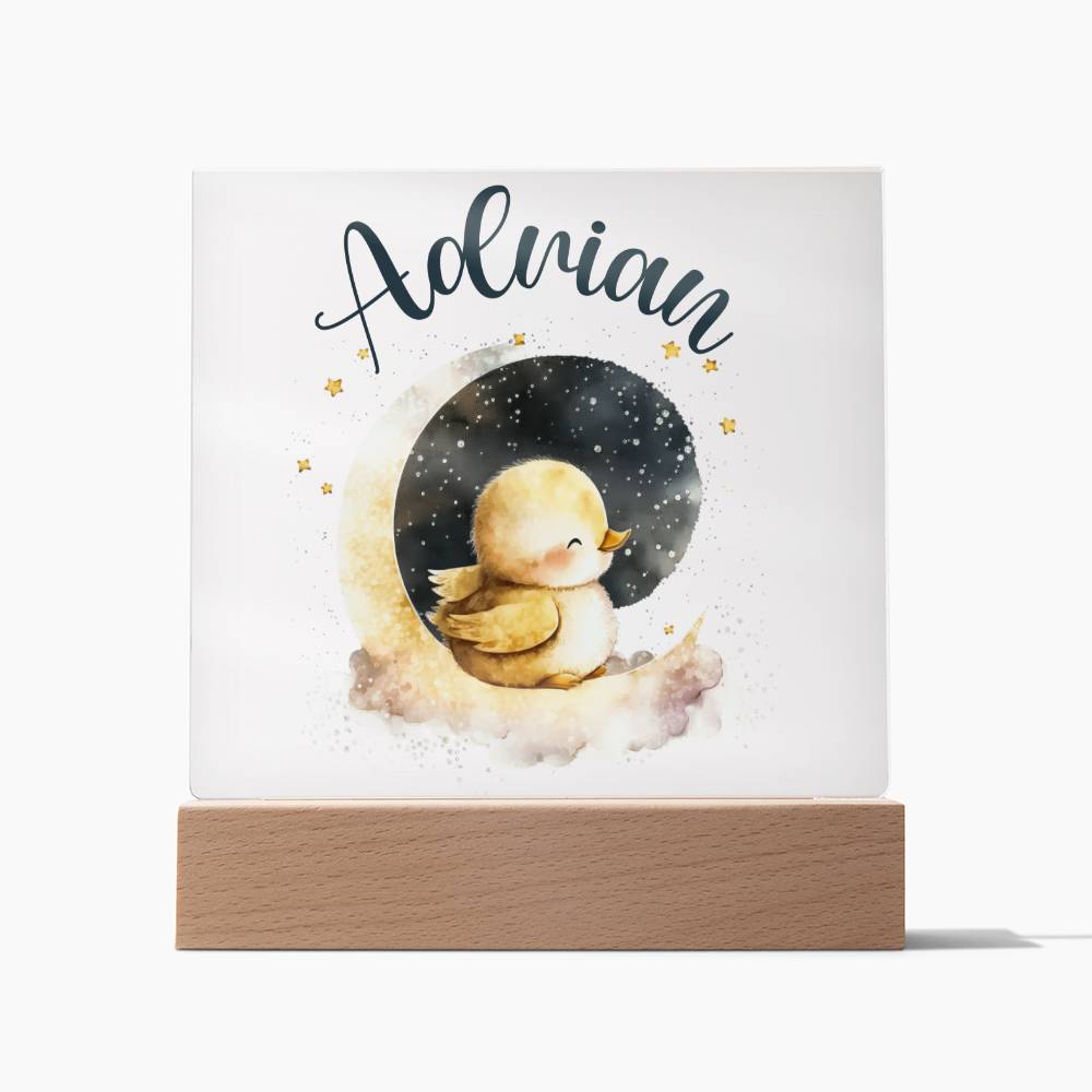 Nachtlicht Personalisiert Mit Namen - Acrylic Square Plaque
