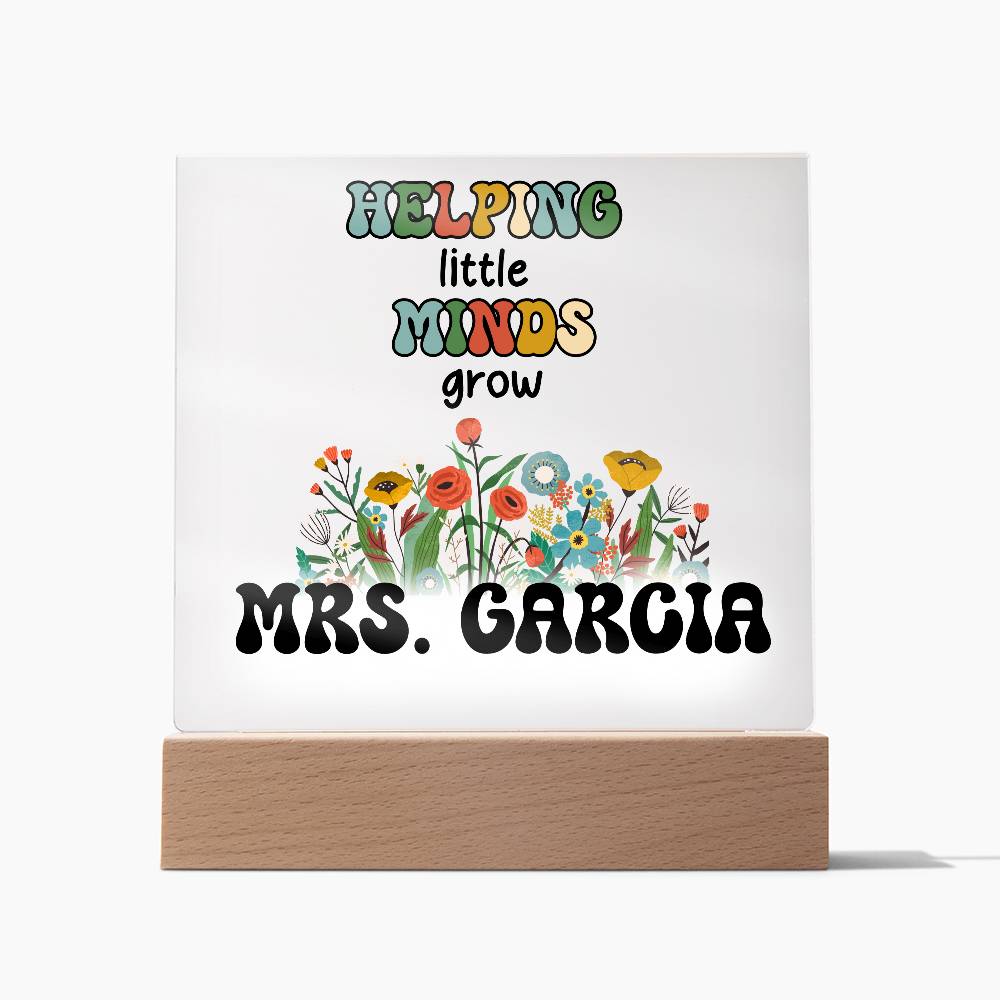 Teacher Square Acrylic Plaque 10