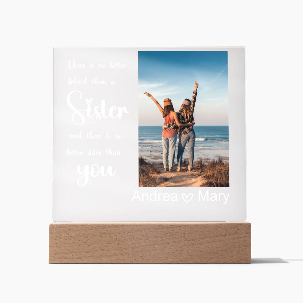Best Friends Forever 19 - Acrylic Square Plaque (white text)
