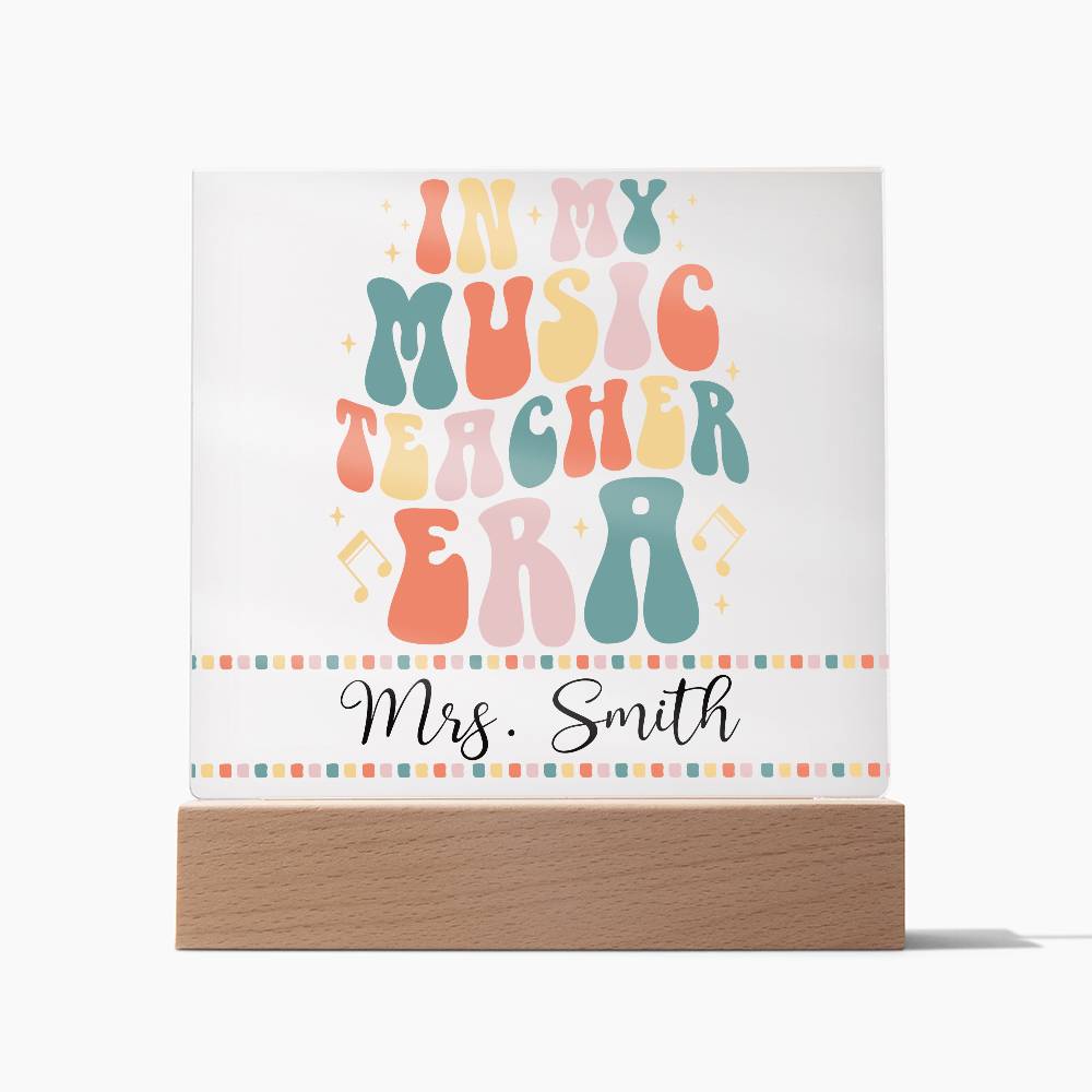 Teacher Square Acrylic Plaque 17