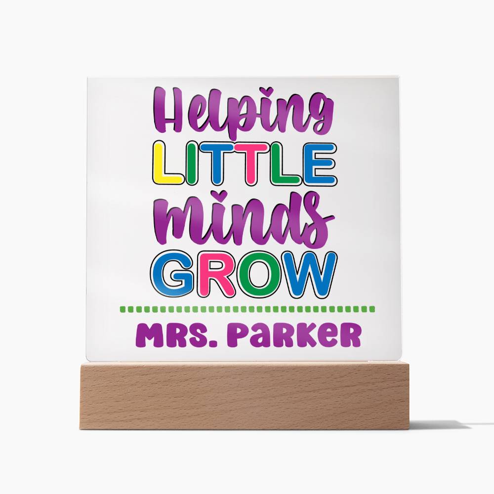 Teacher Square Acrylic Plaque 14