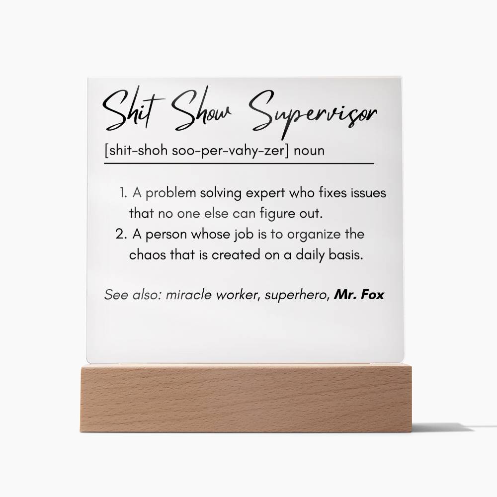 Profession Definition Plaque 1