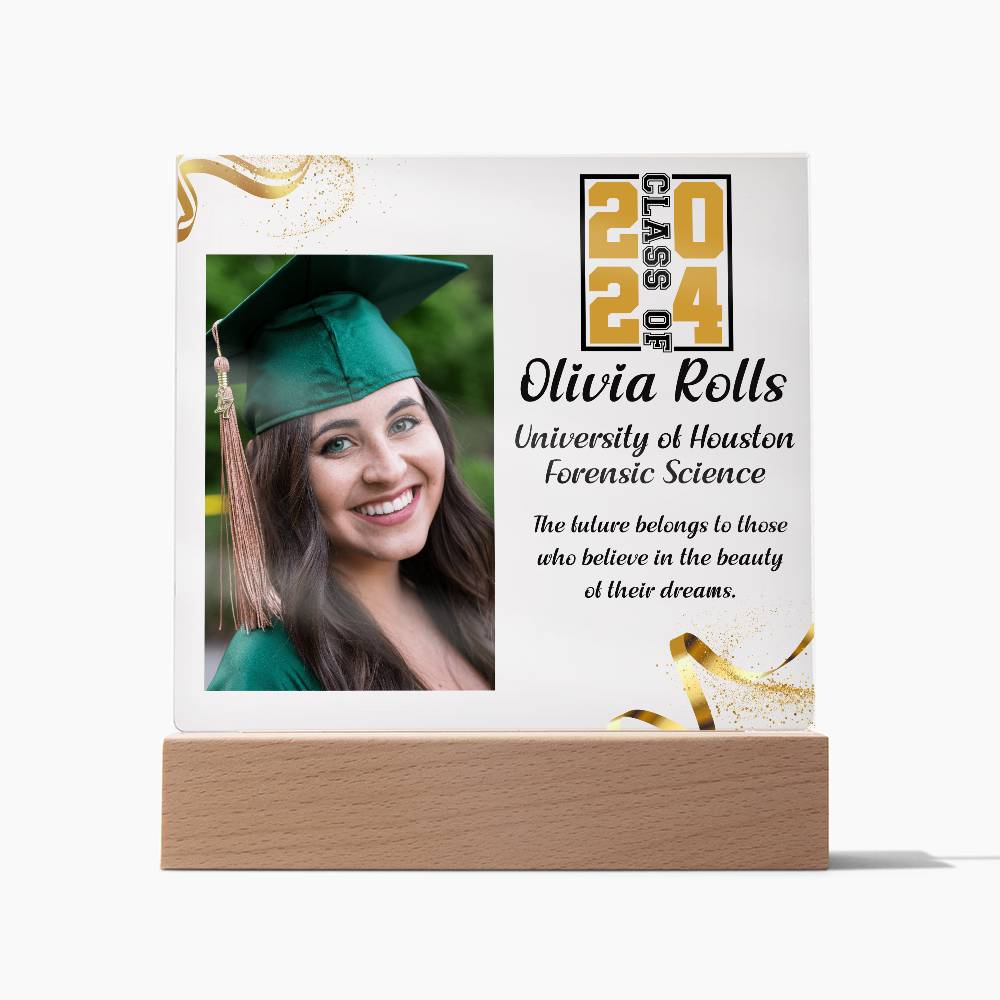 Custom Graduation Gift - Acrylic Square Plaque 7