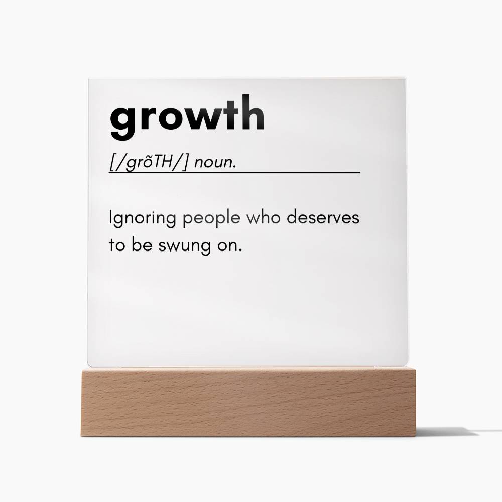 Growth Definition Acrylic Plaque 1