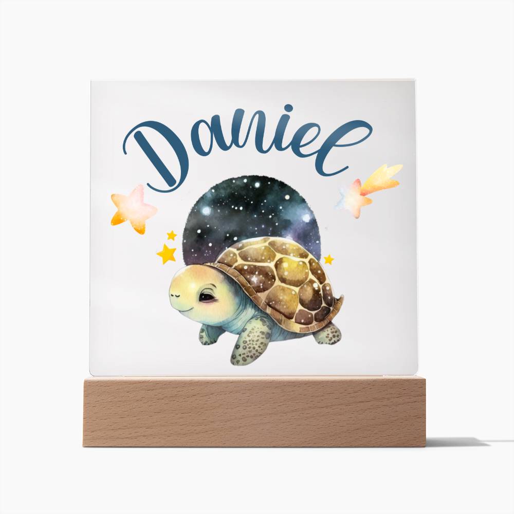 Nachtlicht Personalisiert Mit Namen - Acrylic Square Plaque