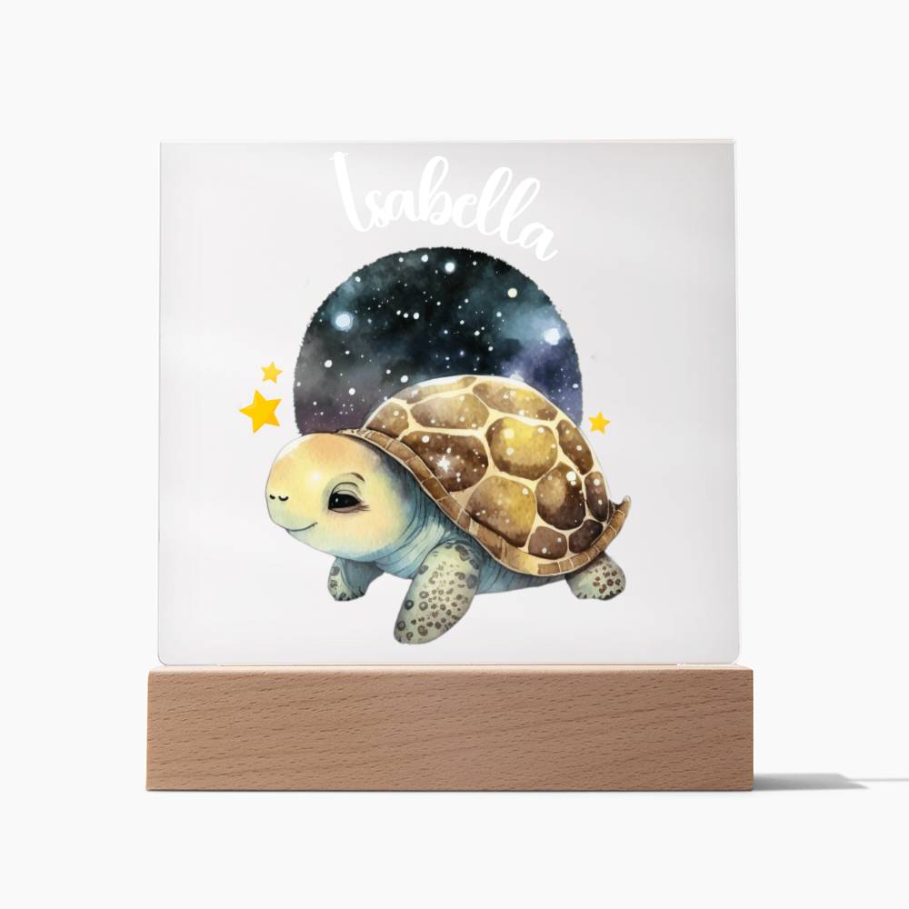 Night Light Personalized With Name - Acrylic Square Plaque