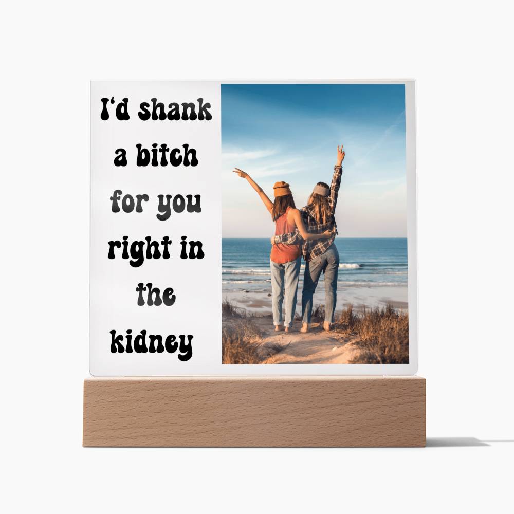 Friend Quote Plaque 3 (Black Text)