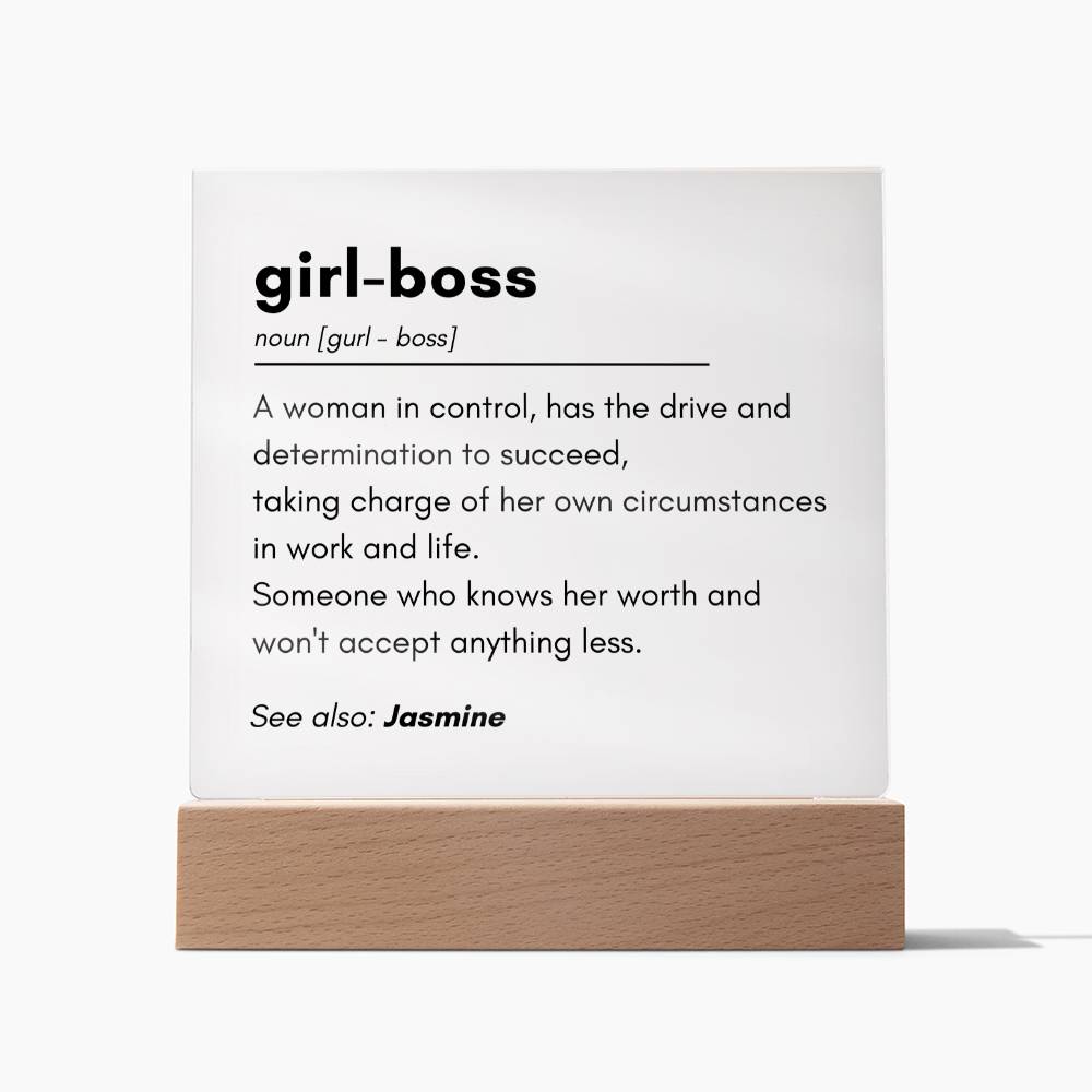 Girl Boss 2 - Acrylic Square Plaque