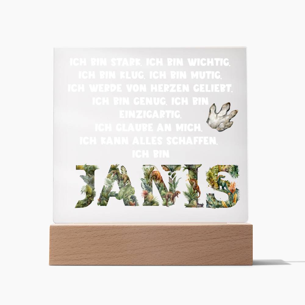 Personalisiertes Geschenk Zum Schulanfang - Acrylic Square Plaque