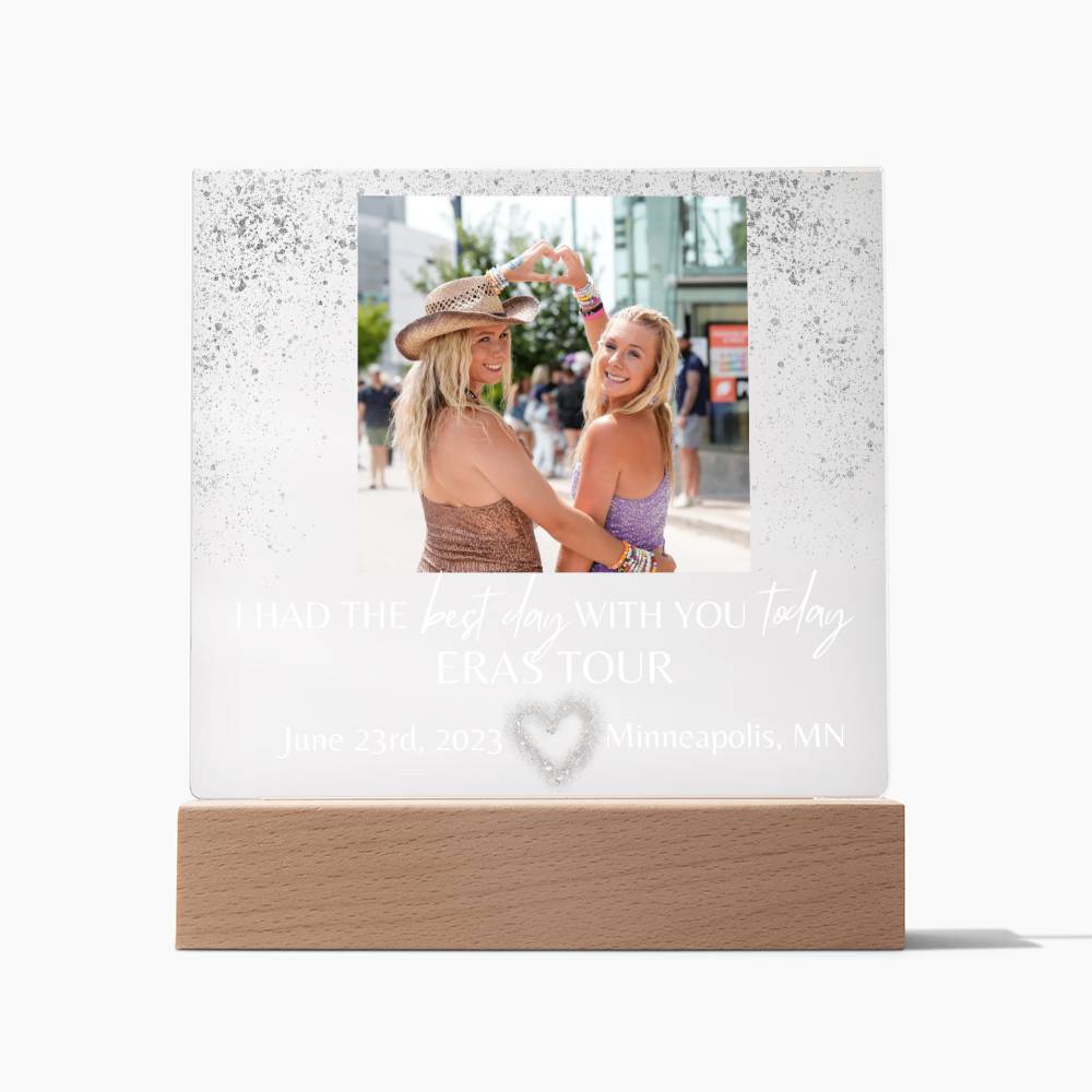 Eras Tour - Best Day With You - Acrylic Square Plaque(WhiteText)