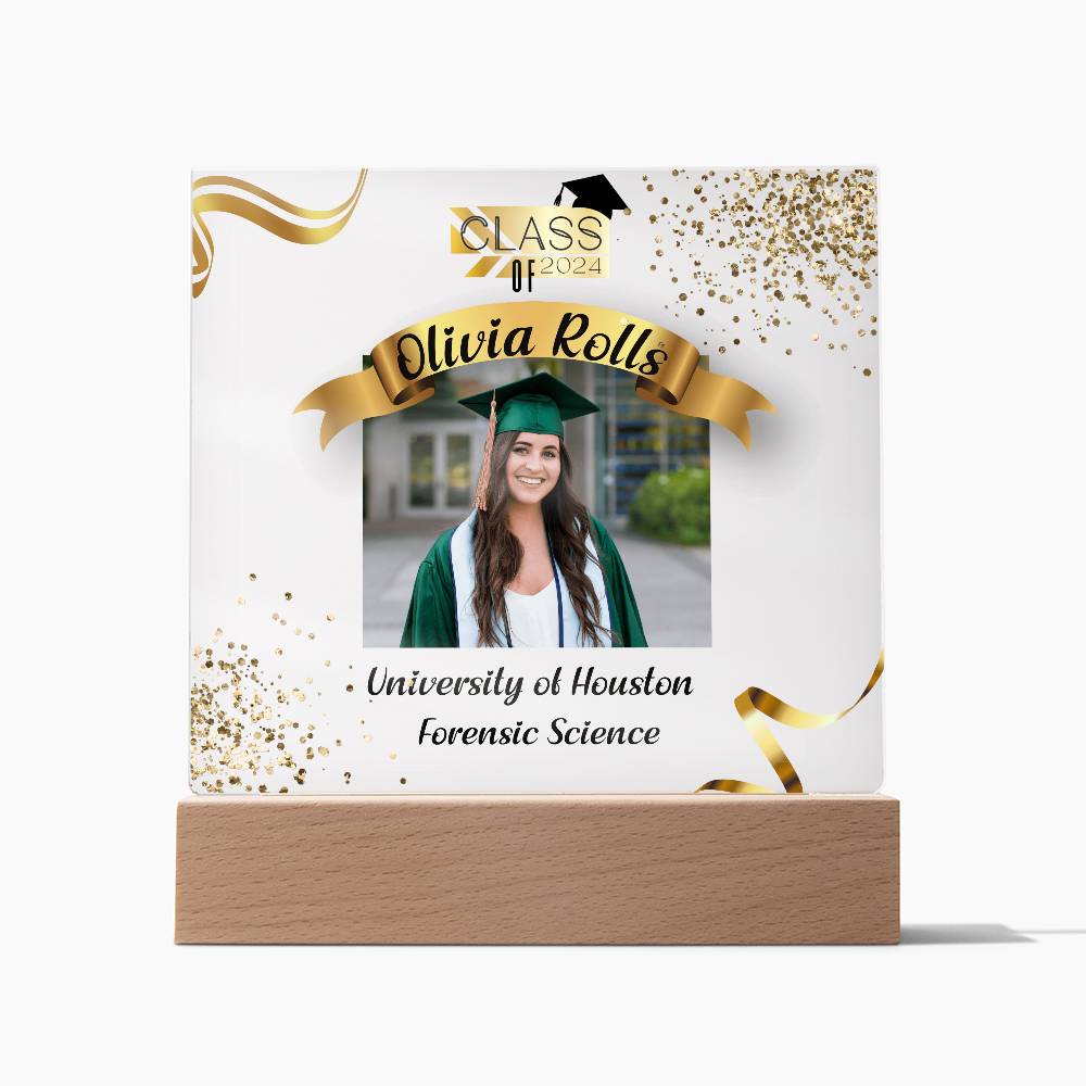 Custom Graduation Gift - Acrylic Square Plaque 3