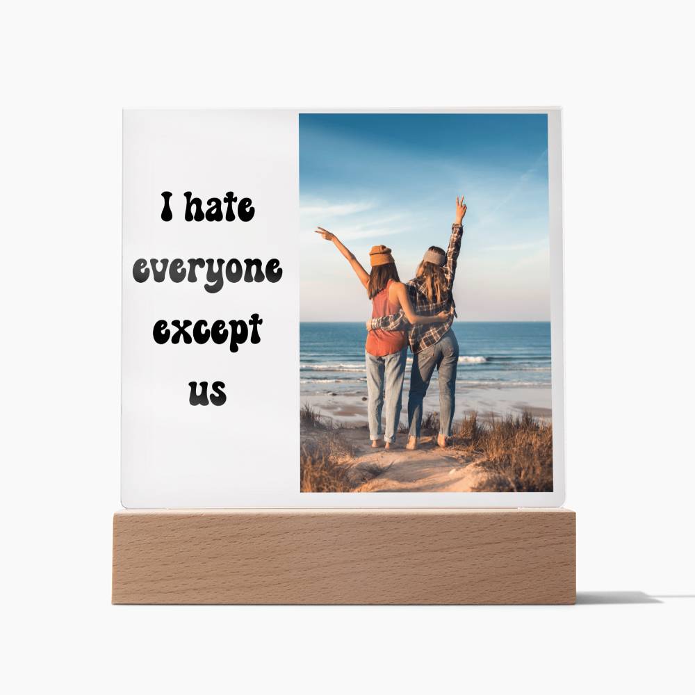 Friend Quote Plaque 5 (Black Text)