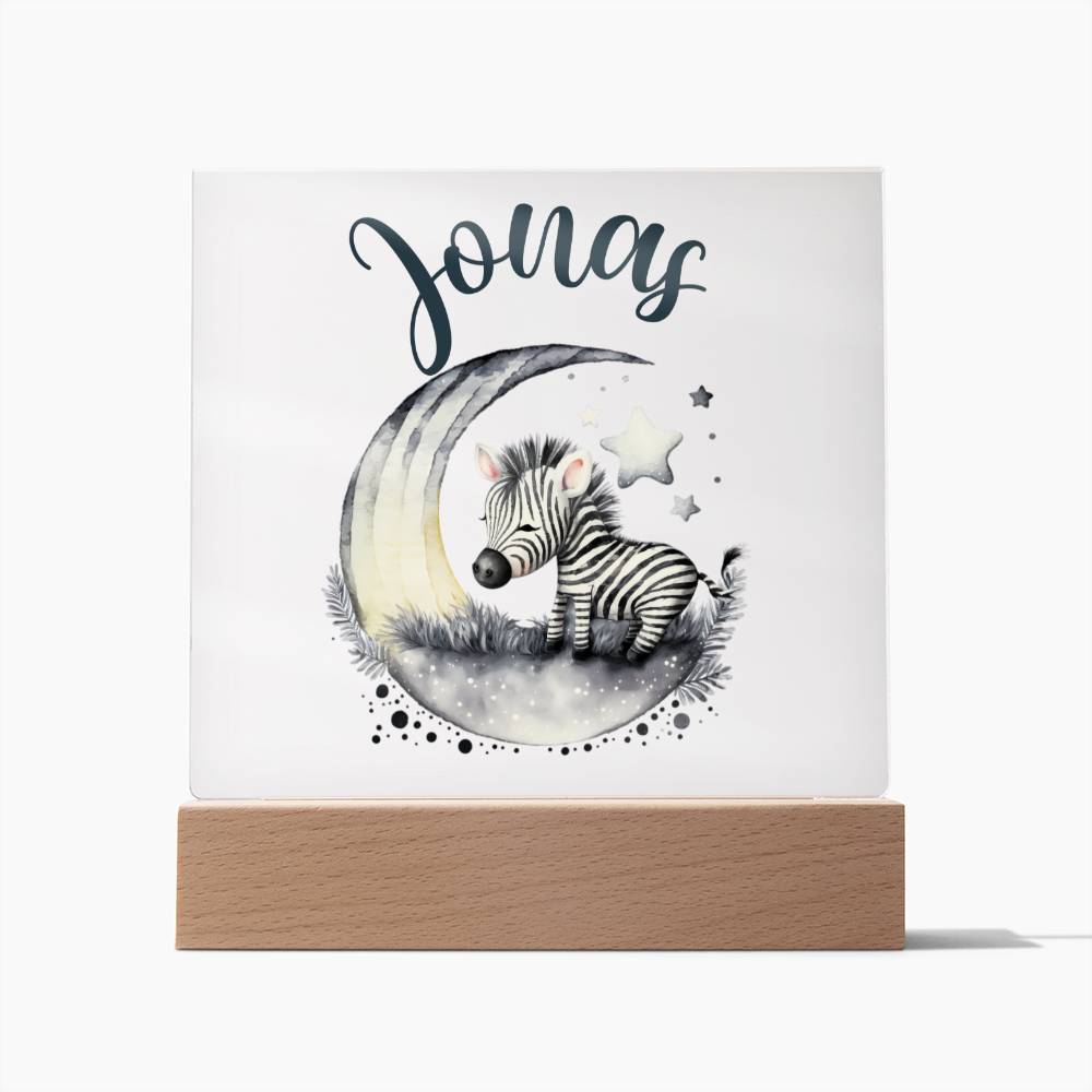 Nachtlicht Personalisiert Mit Namen - Acrylic Square Plaque