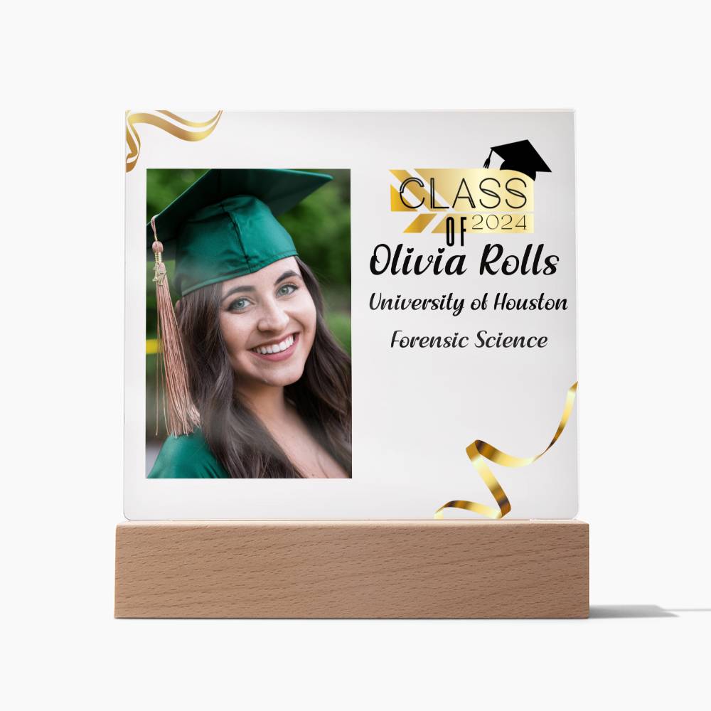 Custom Graduation Gift - Acrylic Square Plaque 1