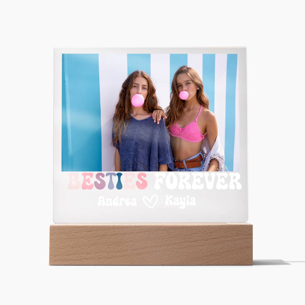 Best Friends Forever 13 - Acrylic Square Plaque (white text)