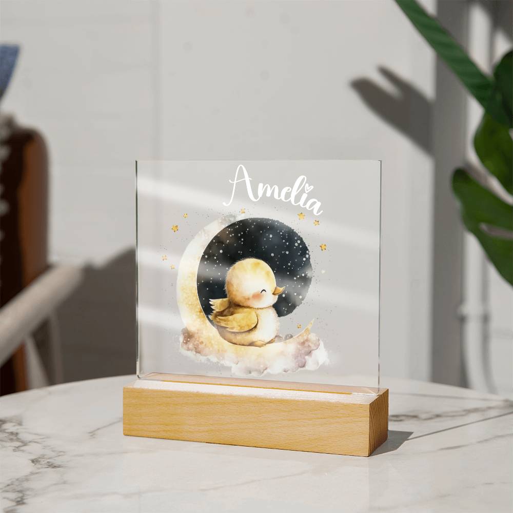 Night Light Baby - Acrylic Square Plaque