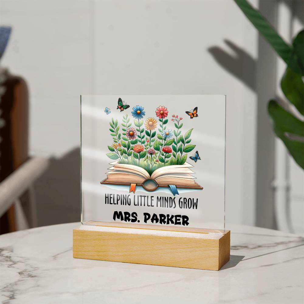 Teacher Square Acrylic Plaque 13