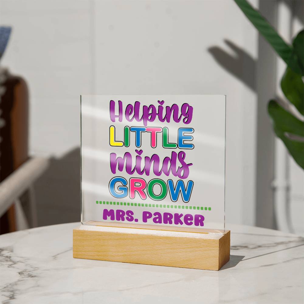 Teacher Square Acrylic Plaque 14