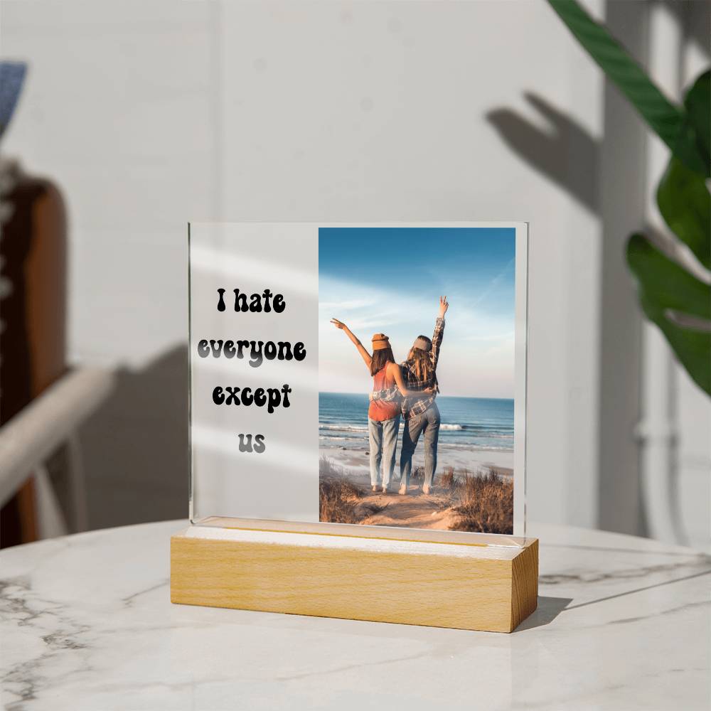 Friend Quote Plaque 5 (Black Text)