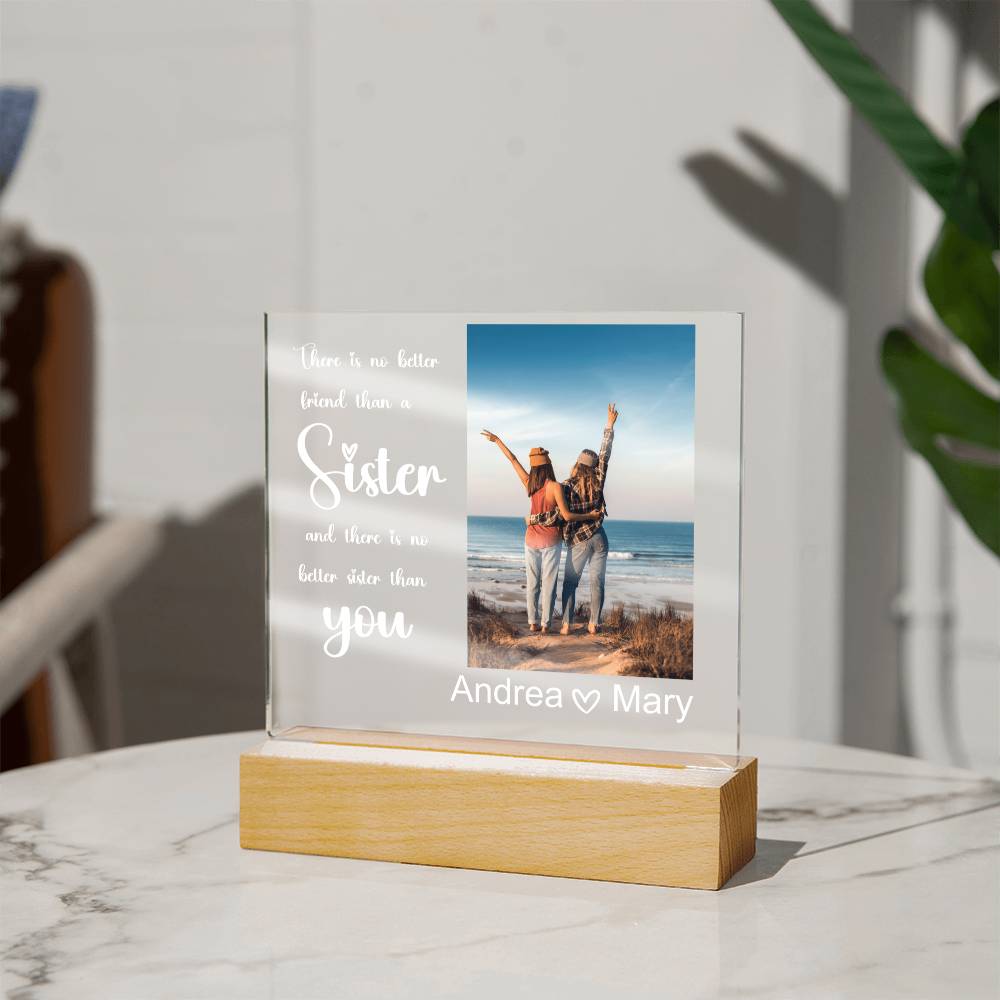 Best Friends Forever 19 - Acrylic Square Plaque (white text)