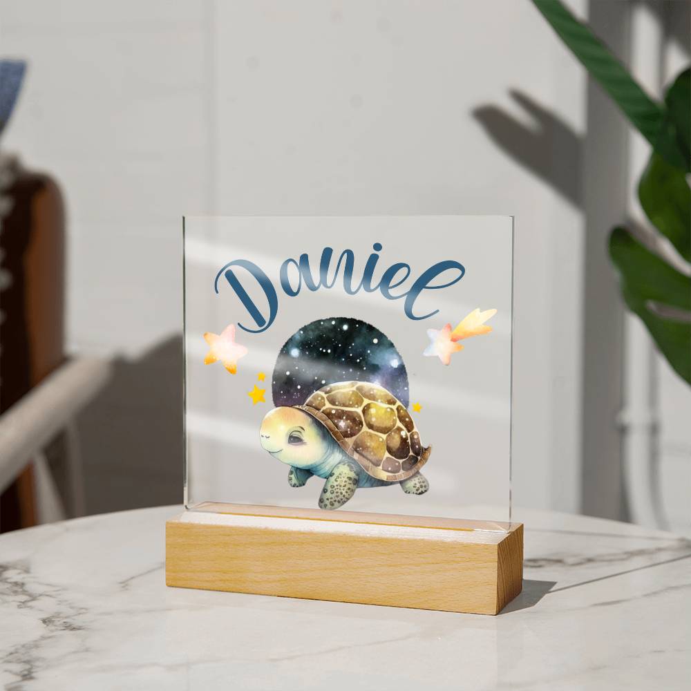 Nachtlicht Personalisiert Mit Namen - Acrylic Square Plaque