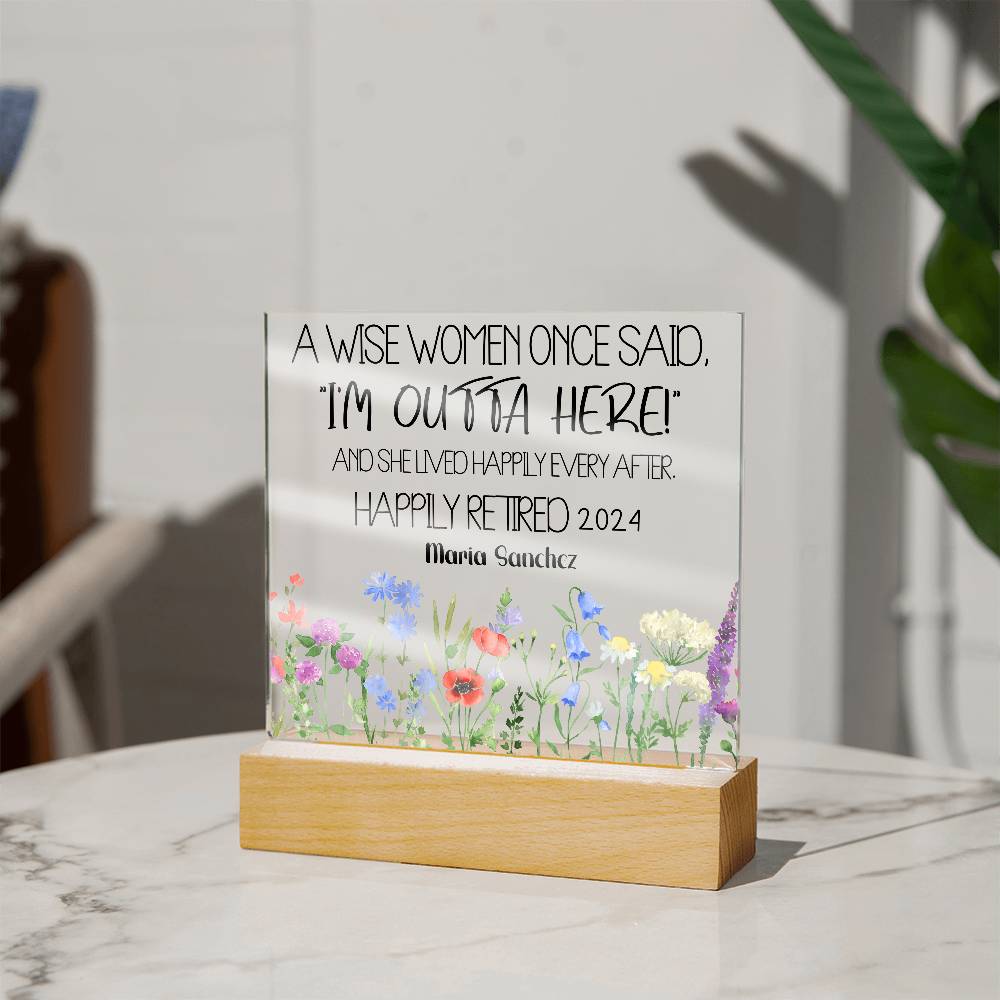 Personalized Retirement Plaque 2