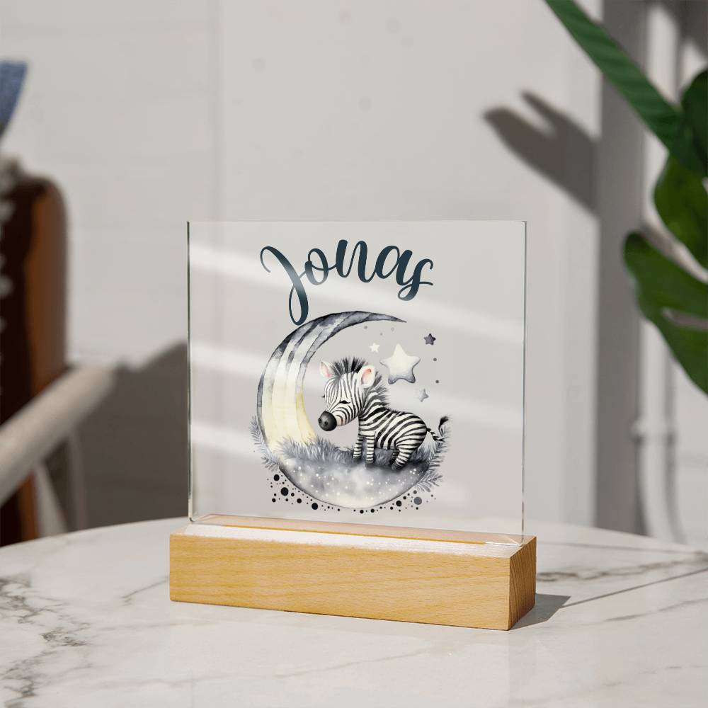 Nachtlicht Personalisiert Mit Namen - Acrylic Square Plaque