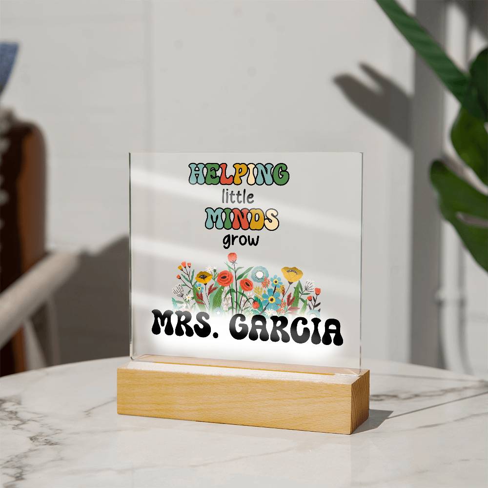 Teacher Square Acrylic Plaque 10