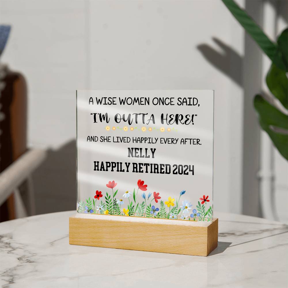 Personalized Retirement Plaque 7