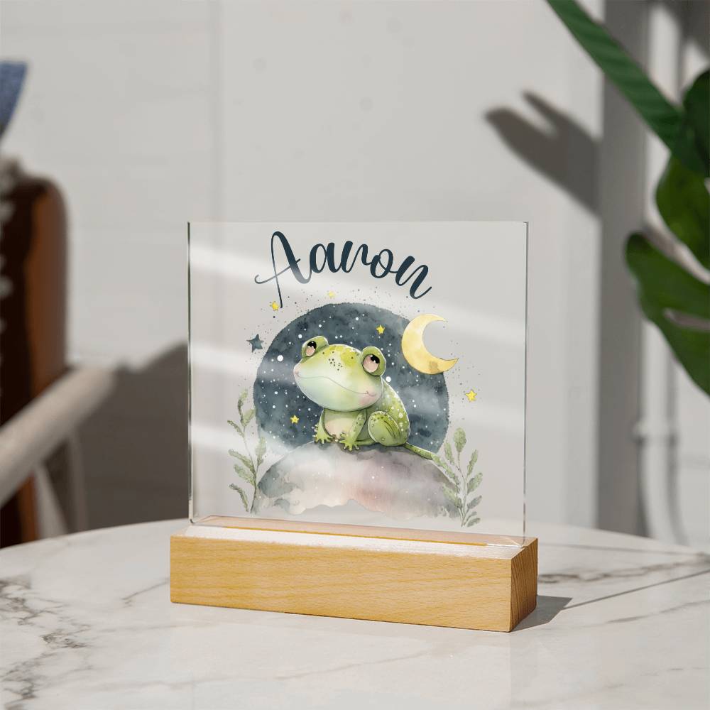 Nachtlicht Personalisiert Mit Namen - Acrylic Square Plaque