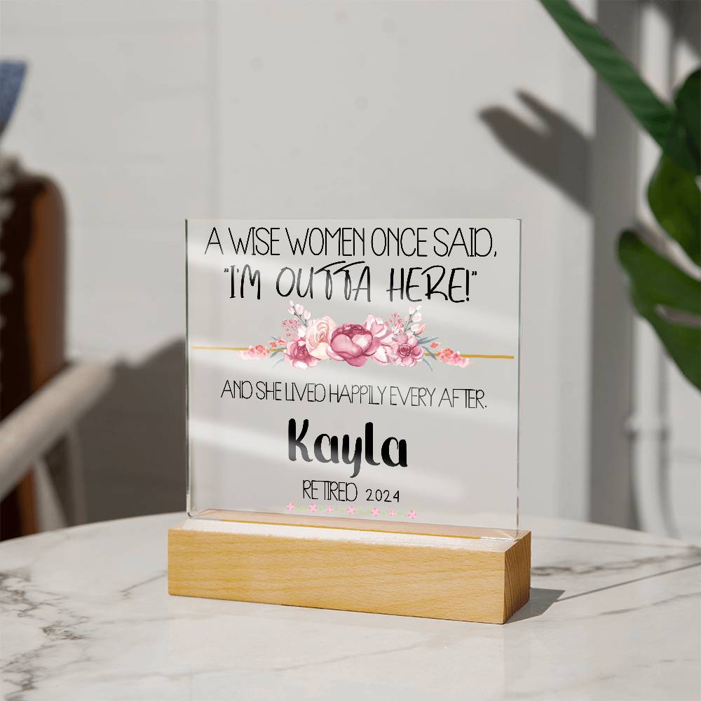 Personalized Retirement Plaque 3