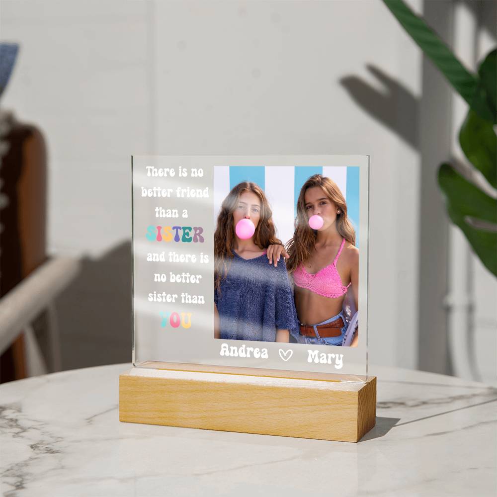 Best Friends Forever 17 - Acrylic Square Plaque (white text)