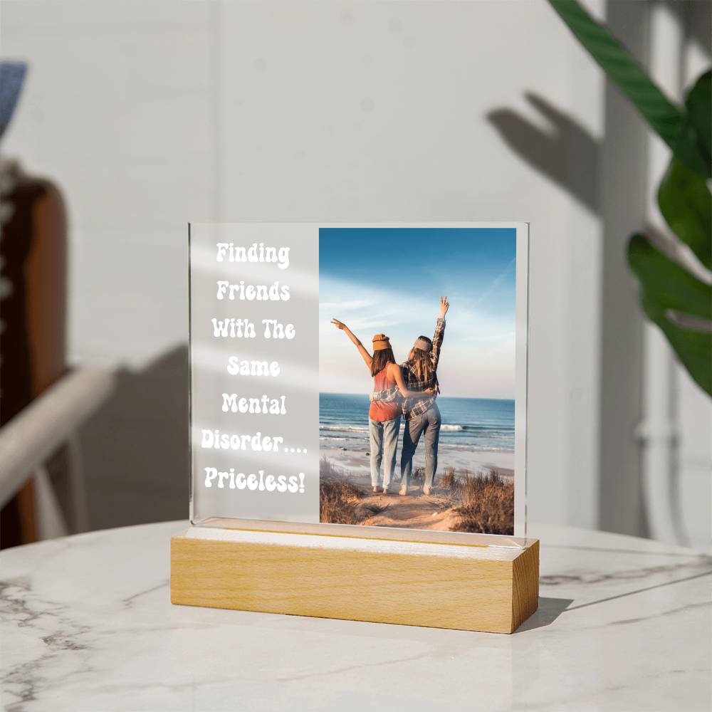 Friend Quote Plaque 4 (White Text)