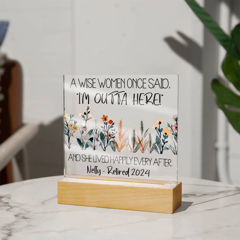 Personalized Retirement Plaque 6