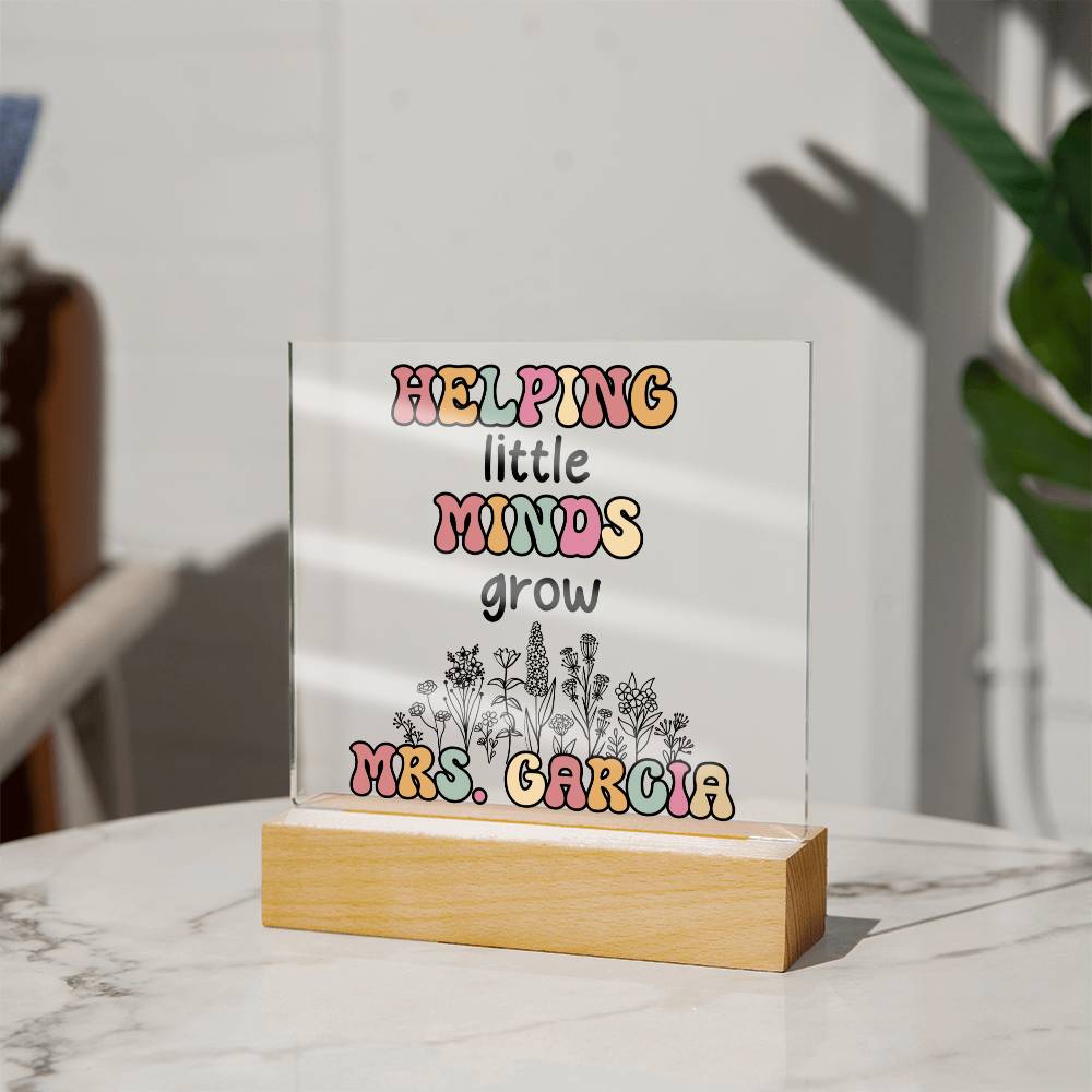 Teacher Square Acrylic Plaque 9