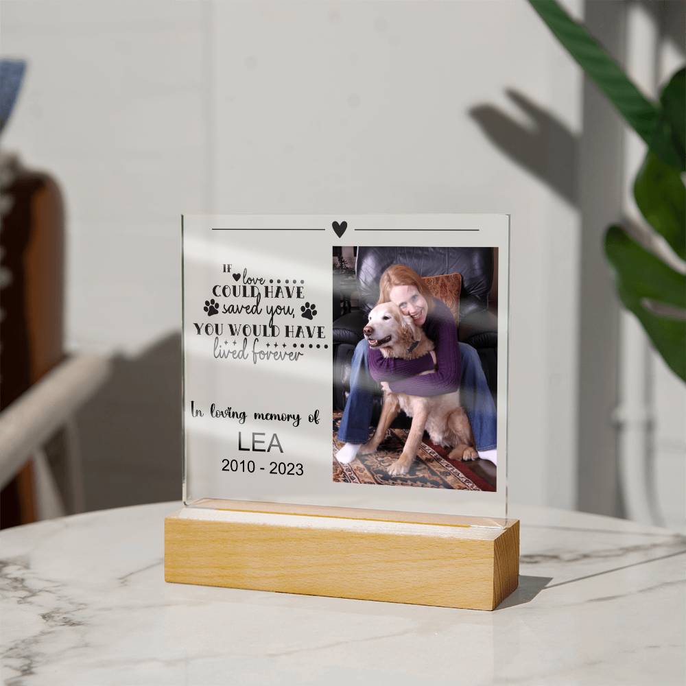Dog Memorial Plaque LEA