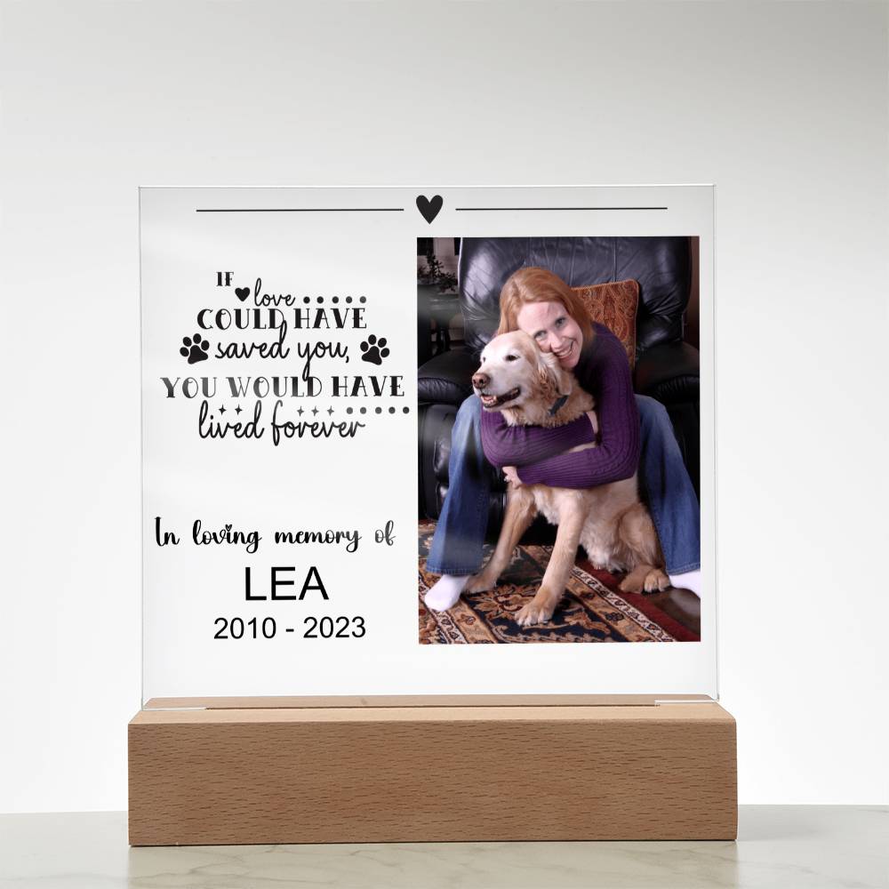 Dog Memorial Plaque LEA