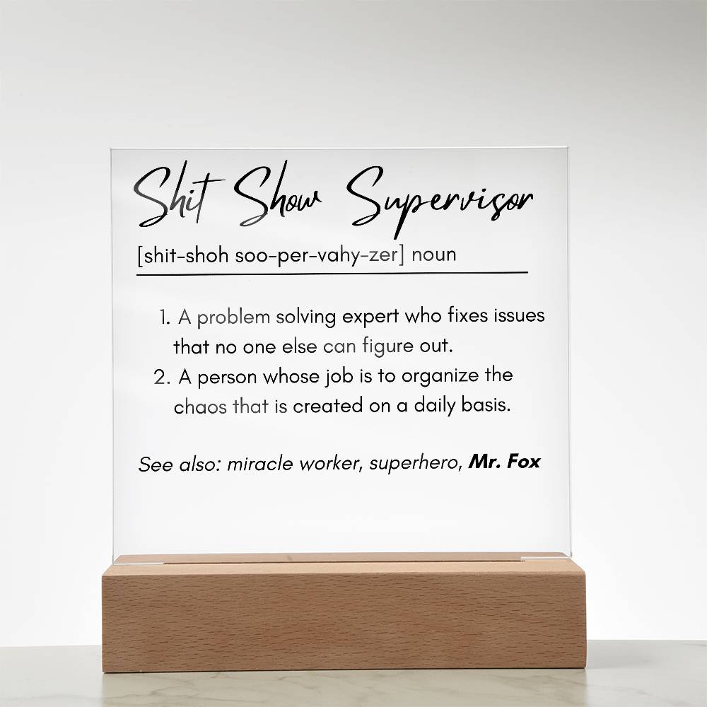 Profession Definition Plaque 1