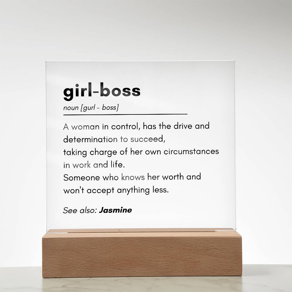 Girl Boss 2 - Acrylic Square Plaque