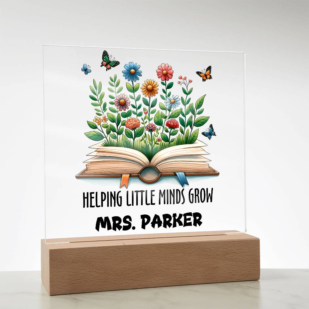 Teacher Square Acrylic Plaque 13