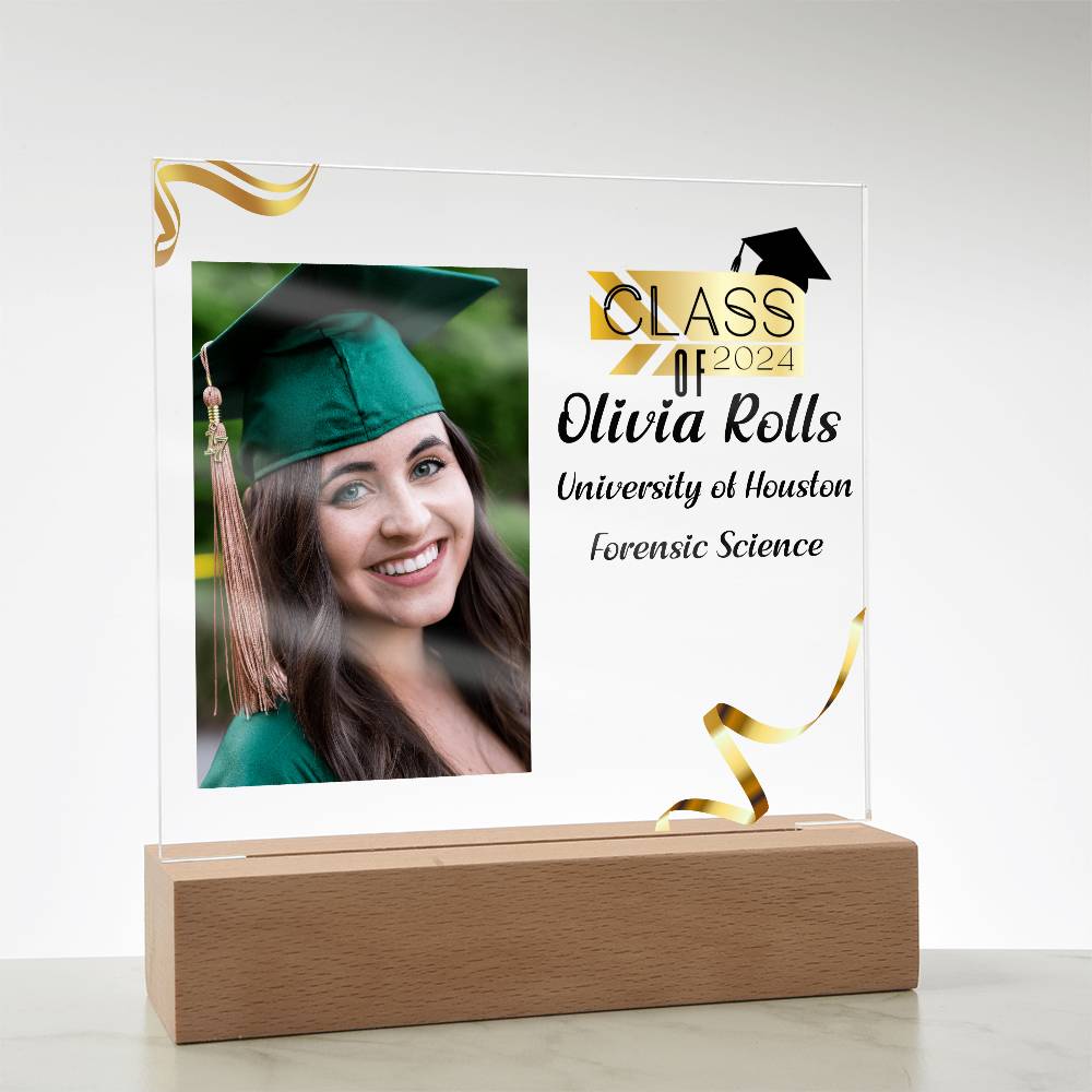 Custom Graduation Gift - Acrylic Square Plaque 1