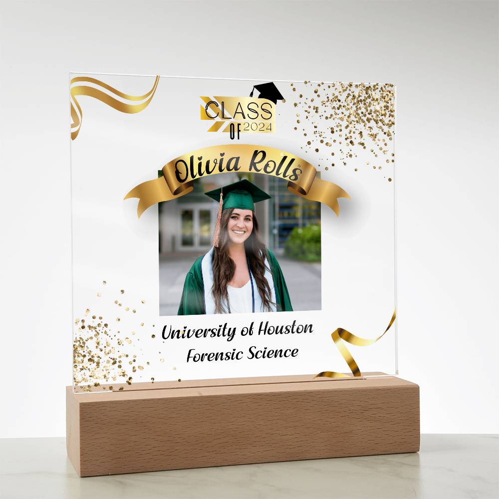 Custom Graduation Gift - Acrylic Square Plaque 3