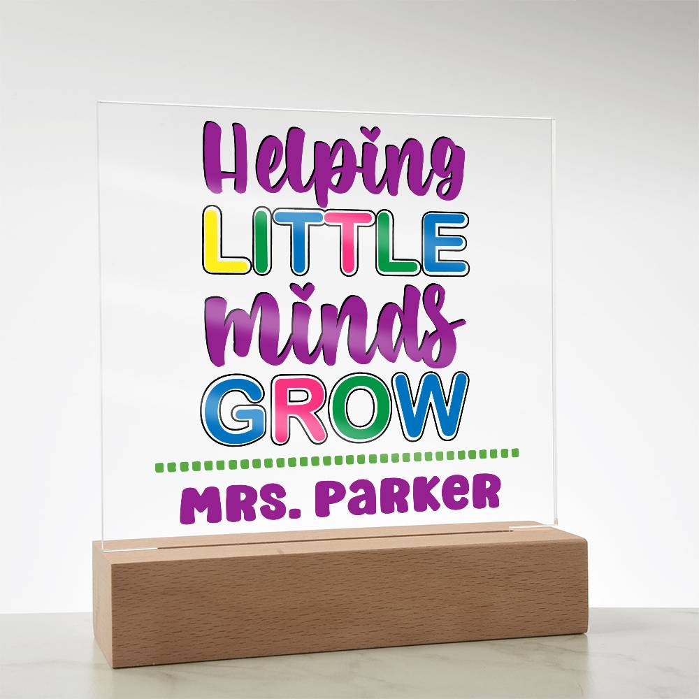 Teacher Square Acrylic Plaque 14