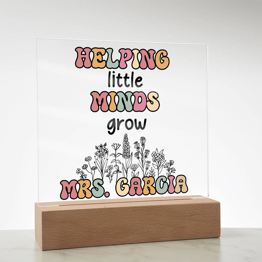 Teacher Square Acrylic Plaque 9