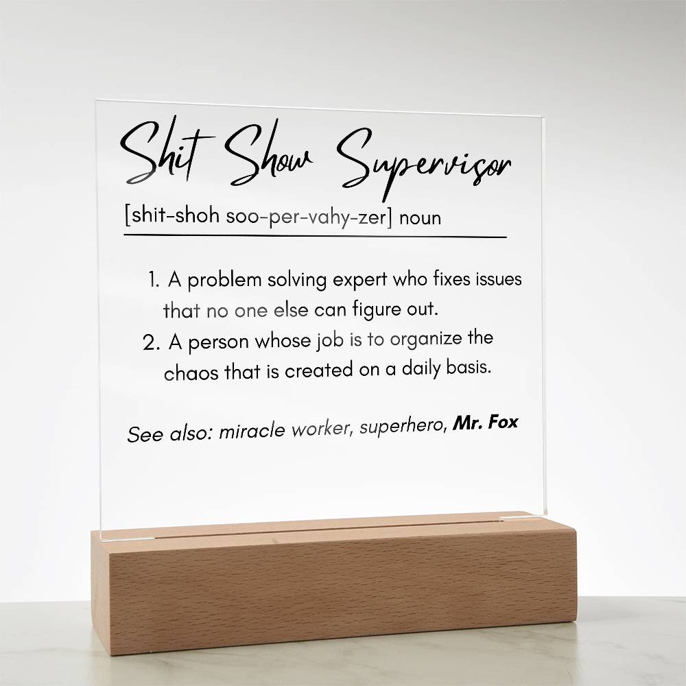Profession Definition Plaque 1