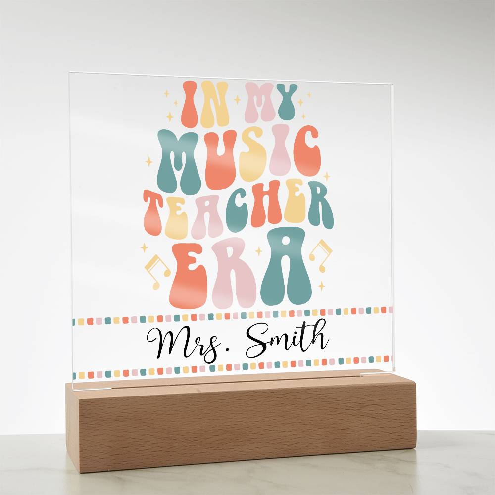 Teacher Square Acrylic Plaque 17