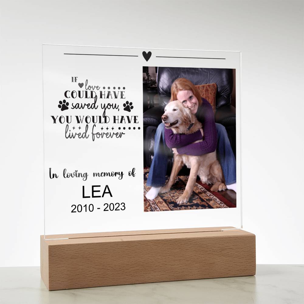 Dog Memorial Plaque LEA